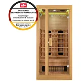 Artsauna Infrarotkabine Nyborg S90V Vollspektrumstrahler & Ambiente LED Beleuchtung – Kabine für 1