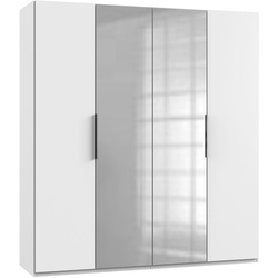 Kleiderschrank FRESH TO GO „Level“ Schränke Gr. B/H/T: 200 cm x 216 cm x 58 cm, 4 St., weiß Kleiderschränke mit Spiegeltüren