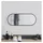 vidaXL Wandspiegel 50 x 20 cm Schwarz