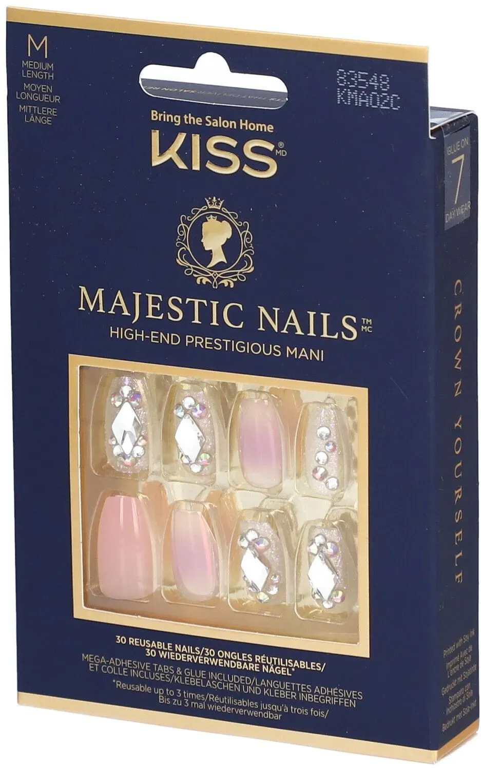 Kiss Majestic Nails Kit Faux-Ongles 'In a Crown'