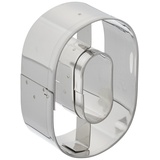 Staedter Haus Cookie Cutter edelstahl 6,5 cm, silber, Nummer 0