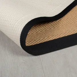 Flair Rugs Kira Juteteppich 60 x 230 cm Schwarz