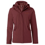 Vaude Damen Rosemoor 3in1 Jacket, dark cherry,