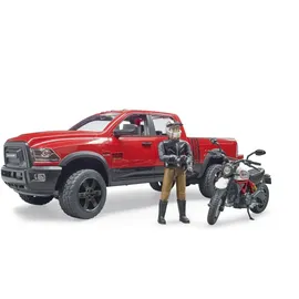 Bruder 02502 - RAM 2500 Power Wagon mit Ducati Desert Sled 1:16