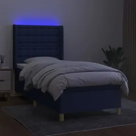 vidaXL Boxspringbett 80 x 200 cm Blau
