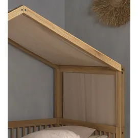 Home Affaire Hausbett HOME AFFAIRE "Eiche massiv geölt, Made in Europe, langlebige Qualität", braun (eiche natur geölt, eiche natur geölt, eiche natur geölt), B:97,5cm H:170cm L:207,5cm, Textilhimmel 100% Baumwolle, Betten, Liegefläche 90x200 cm, inkl.