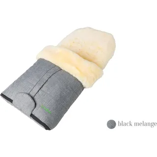 Fellhof Lammelfellfußsack Cortina Black Melange