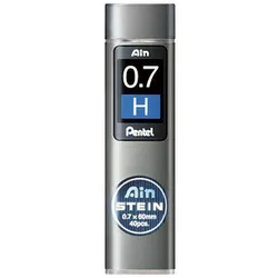 Pentel Ain Stein C277 Feinminen-Bleistiftminen schwarz H 0,7 mm, 40 St.