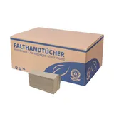 Falthandtücher Natur Premium | 3.648 Blatt | Recycling 1-lagig 24,5 x 32 cm | C-Falz Papierhandtücher geeignet für Handtuchspender | Ideal für Gastronomie, Krankenhäuser, Praxen uvm.