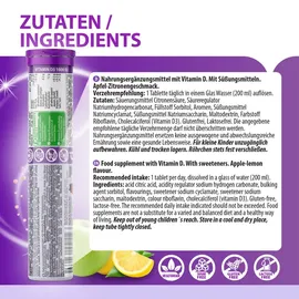 eväm Vitamin D3 Brausetabletten 20 St.