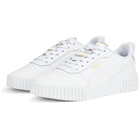 Puma Carina 2.0 Tape Sneaker, Leder Schuhe 385850 01 Weiß, Schuhgröße:37.5 EU