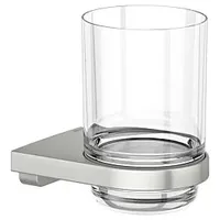 Keuco Moll Glashalter 12750219000 mit Echtkristall-Glas, Edelstahl-finish