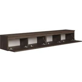 Selsey Bemmi TV-Hängeboard 200 cm Walnuss 28,4 cm x 31,8 cm Spanplatte