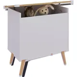 VCM Holztruhe Maße ca. H. 65 x B. 68 x T. 39 cm Kiste für alle Wohnräume Aufbewahrungsbox Kiste - Bosula L