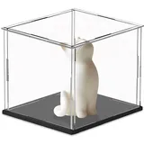 Acrylbox Transparent 15 X 15 X 15 cm,Ausstellungsbox,SZMK Schaukasten Vitrine Modellautos,Acrylic Display Case,Kleine Vitrine Quadratisch,Sammlervitrine Minifiguren Pour Collections, Décorations