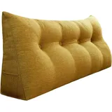 Vercart - Großes Bettruhe Keilkissen, Lang Lesekissen, Dekoratives Kopfteilkissen, Dreieckiges Rückenkissen, Loungekissen für Tagesbett oder Couch,