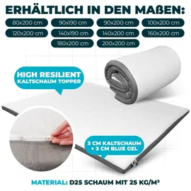 marqa home Topper Komfortschicht atmungsaktiv 80 x 200 cm