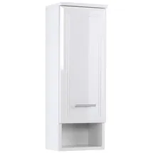 WELLTIME Hängeschrank WELLTIME "Neapel", weiß, B:25cm H:71cm T:20cm, MDF, Spanplatte, Schränke, Hängeschrank, Breite 25 cm, mit Hochglanzfronten und eleganter Fräsung