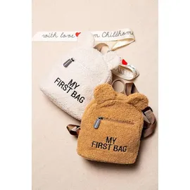 Childhome CHILDHOME, Kinderrucksack Baby, Schule, Kindergarten, Vorschule, Kinderkrippe, Zwei Fächer, Lunchbag/Flaschen geeignet, Abnehmbare Sicherheitsschnalle, Wasserabweisend, My First Bag, Teddy