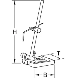 KS Tools Höhenreißer 300.0628 400 mm