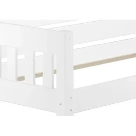 Erst-Holz Couchbett Modell 53 90 x 200 cm Kiefer massiv weiß