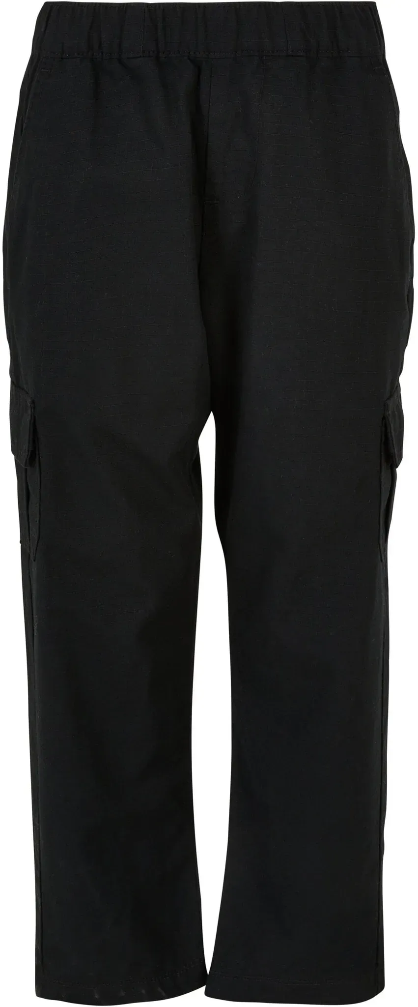 Cargohose URBAN CLASSICS "Urban Classics Herren Boys Ripstop Cargo Pants" Gr. 134/140, Normalgrößen, schwarz (black) Jungen Hosen URBAN CLASSICS