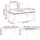 vidaXL Gartensofa-Set 5-tlg. braun/creme
