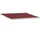 vidaXL Markise Manuell 400 x 300 cm rot