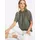 Heine Shirtbluse oliv/schwarz 36