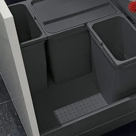 SO-Tech Ninka Eins2vier Bodenplatte 482 x 473,5 mm Kunststoff passend für Blum Tandembox Dunkelgrau