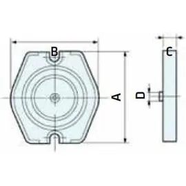 ELMAG Drehplatte mit Skala zu MP 160 V
