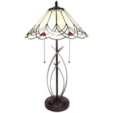 5LL-6283 Tiffany-Lampe-Leuchte-Tischlampe-Stehlampe-Tischleuchte Ø 39x69 cm E27/