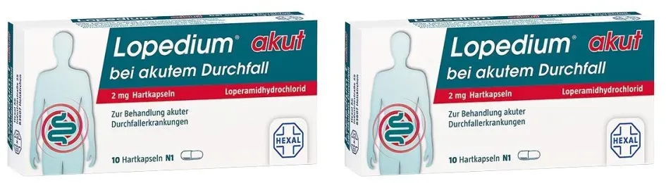 Lopedium® akut bei akutem Durchfall 2 mg Hartkapseln