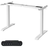Songmics Schreibtisch Höhenverstellbar Weiß