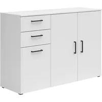 milino Kommode Multi-Stauraum 120 x 83 x 40 cm Weiß