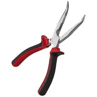 DEMA Flachrundzange gebogen mit Schneide 180 mm