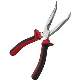 DEMA Flachrundzange gebogen mit Schneide 180 mm