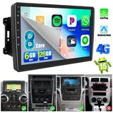 ESSGOO 6+128G Autoradio Für Jeep Dodge Chrysler Android15 Carplay GPS NAVI BT Autoradio (6GB+128GB, RDS, 4G LTE, FM, AM, DAB+ (optional), Apple Carplay Android Auto GPS Navi WIFI BT EQ) schwarz