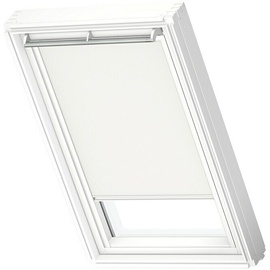 VELUX Dachfensterrollo DKL PK10 1025SWL (Farbe: Weiß - 1025SWL, Farbe Schiene: Weiß, Manuell)