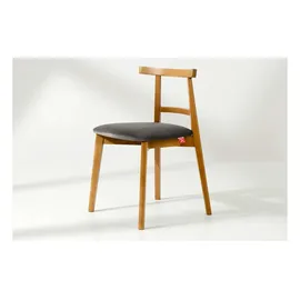 Konsimo Holzstuhl LILIO grau Eiche 2er Set
