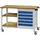 Bedrunka & Hirth Gerätebau GmbH Werkbank B1200xT540xH880mm Buche Multiplex lichtgrau/signalblau 5 Schubl.