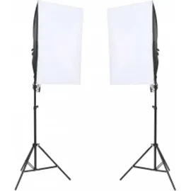 vidaXL Fotostudio-Set mit Beleuchtung, Hintergrund und Reflektor