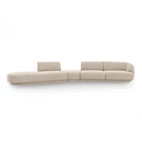 Micadoni Sofa Miley, modular 5-Sitzer beige