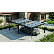 sunelements SunPort Energy 7,18 x 4,47 m anthrazit-metallic mit Photovoltaik Dach