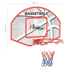 vidaXL 5-tlg. Basketball-Set zur Wandmontage 66x44,5 cm