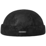 Stetson Schiebermütze Pigskin Docker Cap aus Leder schwarz 61/XL