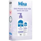 Mixa Panthenol Pflege-Set mit Sofort Pflegecreme (50 ml) für Body Lotion (250 ml), für empfindliche, trockene & irritierte Haut, Mit Panthenol und Glycerin, Panthenol Comfort Set (2-Teilig)