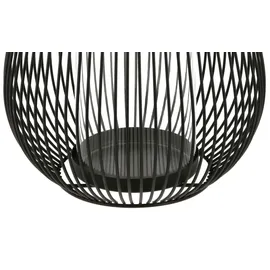 gartenundmoebel.de Windlicht ¦ schwarz ¦ Metall,Glas ¦ Maße (cm): H: Ø: