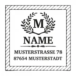 Monogrammstempel - Rahmen - Trodat 4924