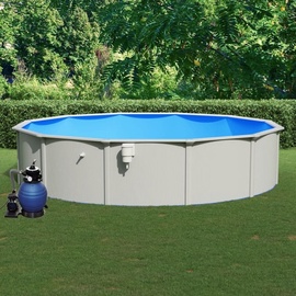 vidaXL Pool mit Sandfilterpumpe 550x120 cm